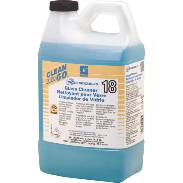 BioRenewables 2 Liter Waterfall Scent Glass Cleaner, Spartan Chemical, Mfr#: 483502
